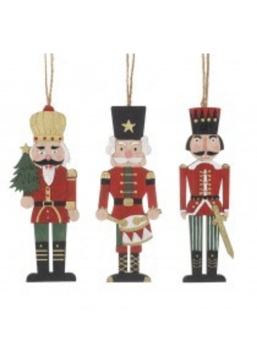 The Wooden Nutcracker Hanging Decoration from Heaven Sends brings a traditional character to festive displays. Made from wood and designed to hang, it offers a simple way to add classic nutcracker-inspired detail to the home. Its decorative format makes it easy to incorporate into a Christmas tree, hanging arrangement or wider festive display.
